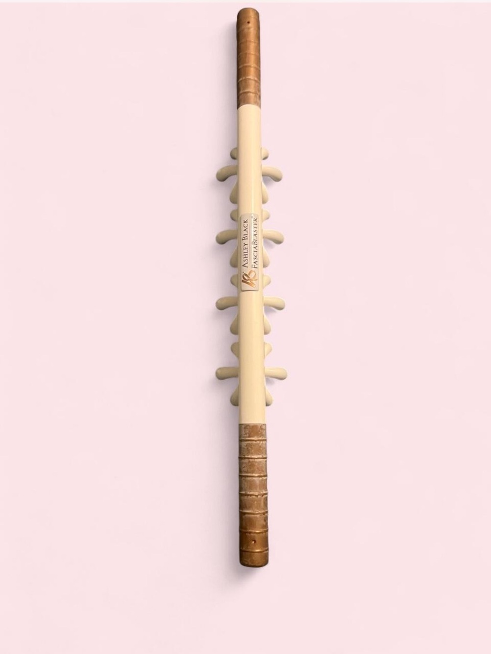 Ashley Black fascia blaster  Massage Stick with four flower shaped nodes